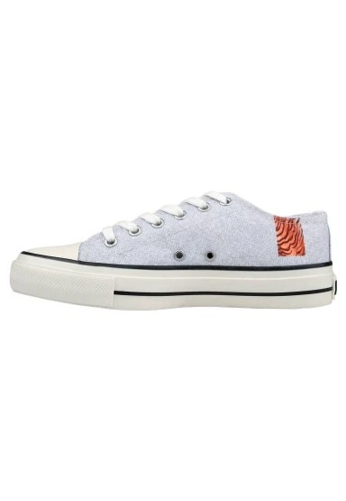 Erkek Vegan Gri Sneakers - Uptown Tigers Tasarım - 