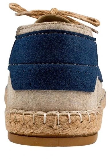 Erkek Vegan Krem Bağcıklı Espadril - Japanese Waves Tasarım - 