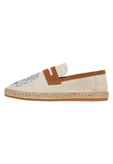 Erkek Vegan Krem Espadril - Uptown Tigers Tasarım - 