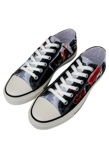 Erkek Vegan Siyah Sneakers - Crush the System Tasarım - 