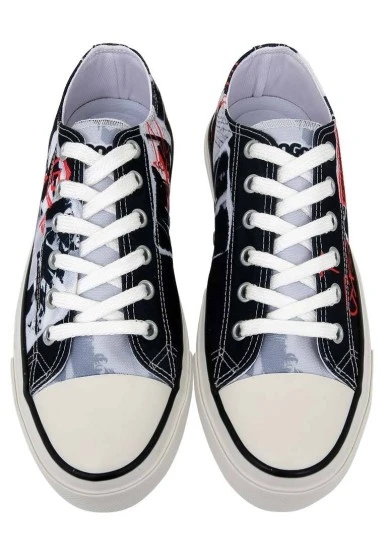 Erkek Vegan Siyah Sneakers - Crush the System Tasarım - 