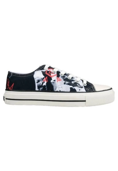 Erkek Vegan Siyah Sneakers - Crush the System Tasarım - 