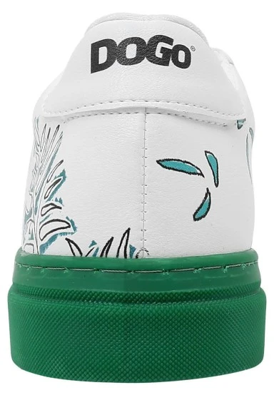 Femme Cuir Vegan Blanc Baskets - Koala Hug Motif - 