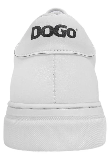Femme Cuir Vegan Blanc Baskets - You, Me and the Sea Motif - 