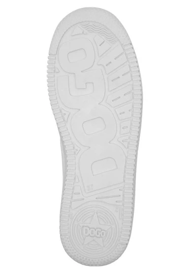 Femme Cuir Vegan Blanc Baskets - Icon Motif - 