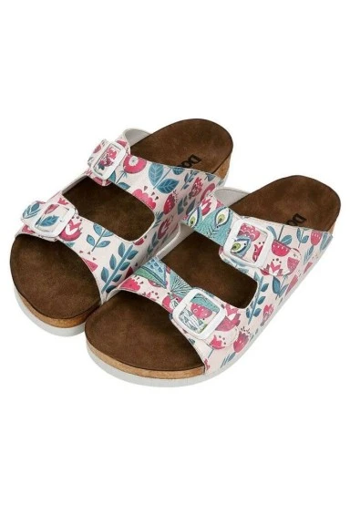 Femme Cuir Vegan Blanc Sandales - Remember Who You Are Motif - 