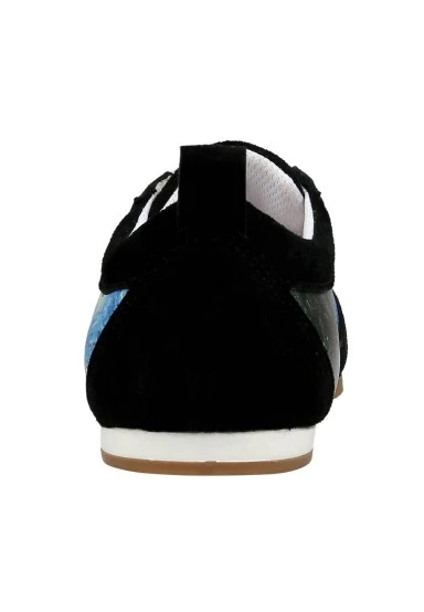 Femme Cuir Vegan Bleu Baskets - Vincent van Gogh The Starry Night Motif - 