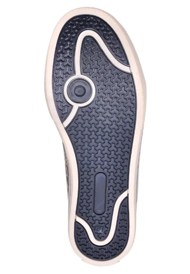 Femme Cuir Vegan Bleu Baskets - Explore Motif - 