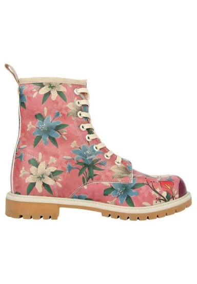 Femme Cuir Vegan Multicolore Bottes Longues - Like You Are Magic Frida Kahlo Motif - 