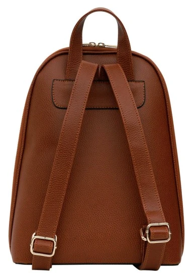 Femme Cuir Vegan Brun Sac à dos - Explore Motif - 