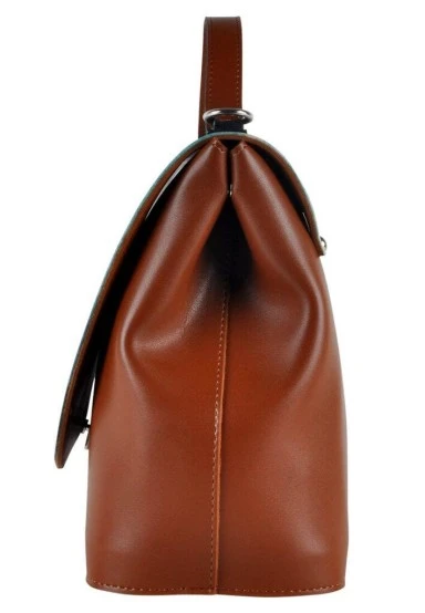 Femme Cuir Vegan Brun Sac à Main - Caretta-Hey Dude Motif - 
