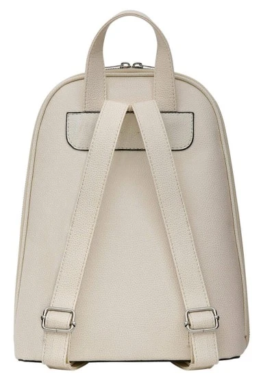 Femme Cuir Vegan Crème Sac à dos - Burano Island Motif - 