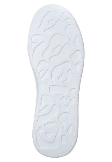 Femme Cuir Vegan Gris Baskets - Tiny But Mighty Motif - 