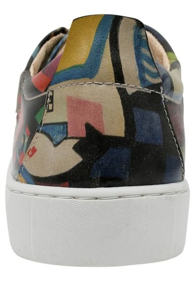 Femme Cuir Vegan Multicolore Baskets - Want Some Color? Motif - 