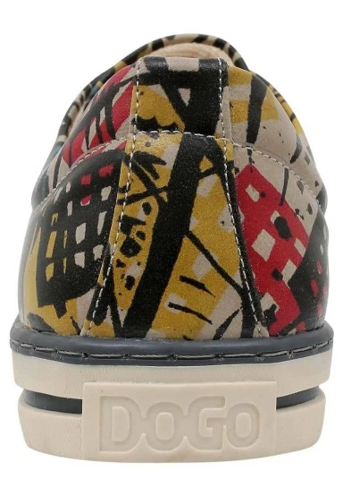 Femme Cuir Vegan Multicolore Baskets - Eternal Swirl Motif - 