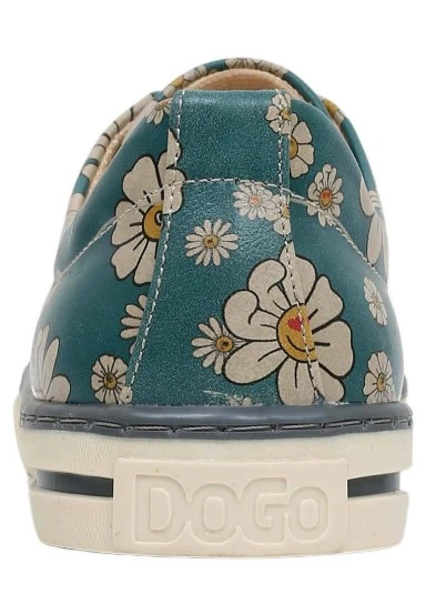 Femme Cuir Vegan Multicolore Baskets - Show Yourself More Love Motif - 