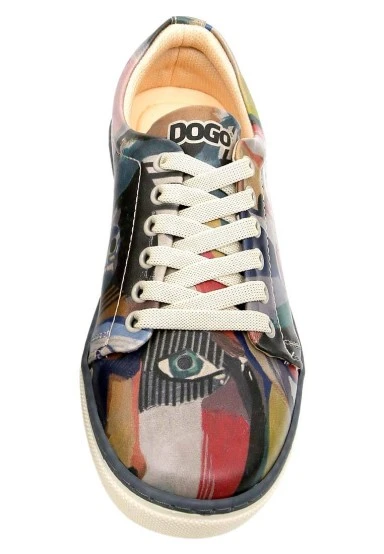 Femme Cuir Vegan Multicolore Baskets - You Are Never Alone Motif - 