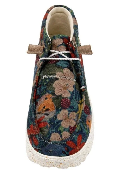 Femme Cuir Vegan Multicolore Bottes - Fly Anywhere Motif - 