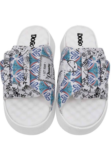 Dogo - Femme Cuir Vegan Multicolore Chaussons - Let Your Dreams Be Your Wings Motif (1)