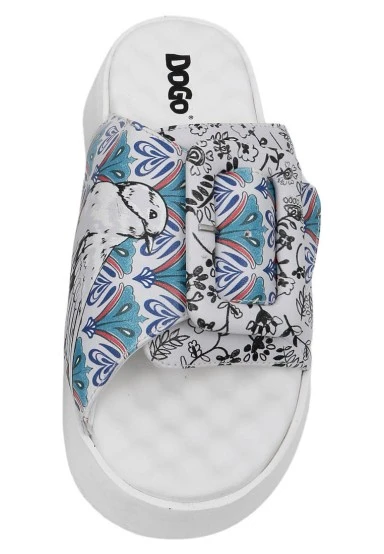 Femme Cuir Vegan Multicolore Chaussons - Let Your Dreams Be Your Wings Motif - 
