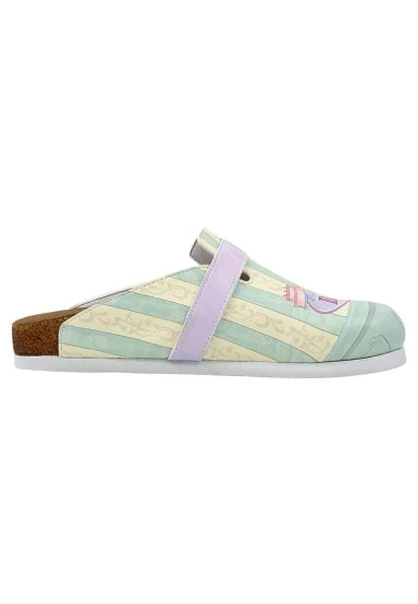 Femme Cuir Vegan Multicolore Chaussons - Red Panda Bakery Motif - 