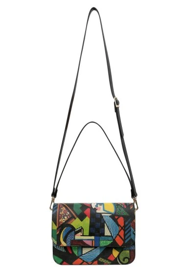 Femme Cuir Vegan Multicolore Sac à main - Want Some Color? Motif - 