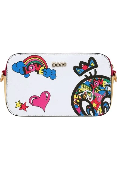 Femme Cuir Vegan Multicolore Sac à Main - Warner Bros Looney Tunes Tweety in Peace Motif - 