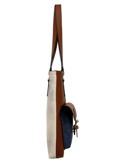 Femme Cuir Vegan Multicolore Sac d'épaule - Fly Little One Motif - 