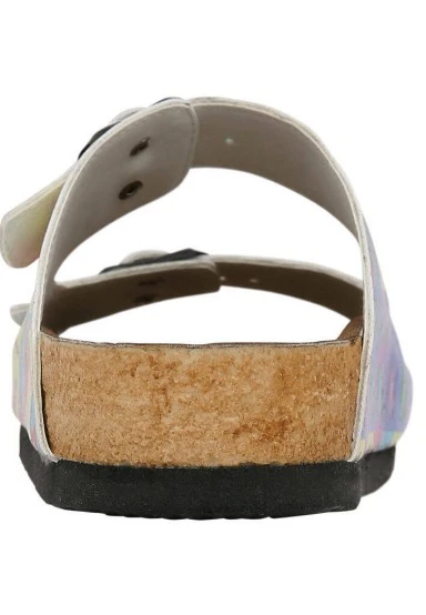 Femme Cuir Vegan Multicolore Sandales - Wanna Ride Motif - 