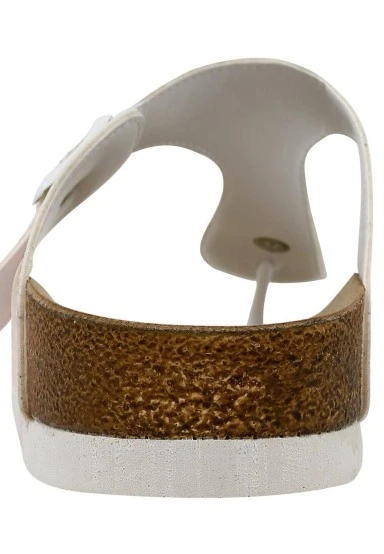 Femme Cuir Vegan Multicolore Sandales - Queen of the Beach Motif - 