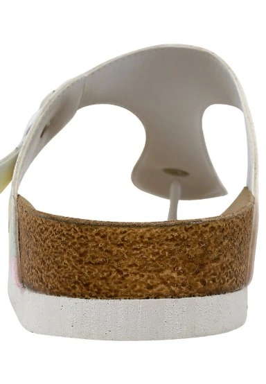 Femme Cuir Vegan Multicolore Sandales - Science Wins Motif - 