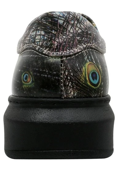 Femme Cuir Vegan Noir Baskets - All Beauty is in You Motif - 