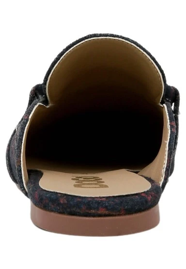 Femme Cuir Vegan Noir Chaussons - Warner Bros Tasmanian Devil Motif - 