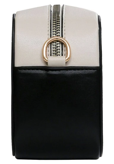 Femme Cuir Vegan Noir Sac à Main - Cowie Motif - 
