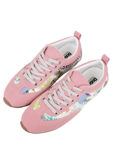 Femme Cuir Vegan Rose Baskets - Minimal Crisis Motif - 