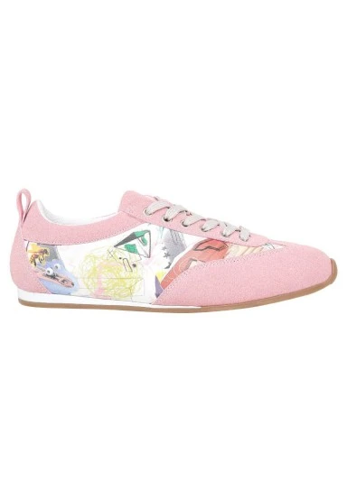 Femme Cuir Vegan Rose Baskets - Minimal Crisis Motif - 
