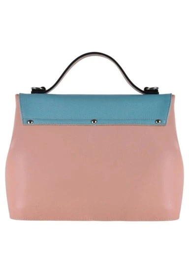 Femme Cuir Vegan Rose Sac à Main - Take a Walk Motif - 