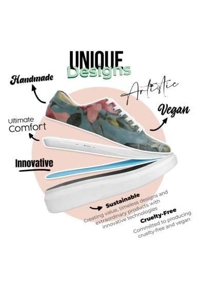 Femme Cuir Vegan Turquoise Baskets - Eye Candy & Soul Food Motif - 