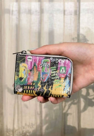Femme Multicolore Portefeuille - No More Drama Motif - 
