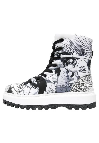 Femme Vegan Blanc Bottes Longues - Hero of Our Story Motif - 
