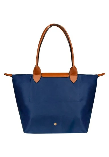 Femme Vegan Bleu Foncé Large Sac à Main - Warner Bros Looney Tunes Tom&Jerry Charms Navy Motif - 