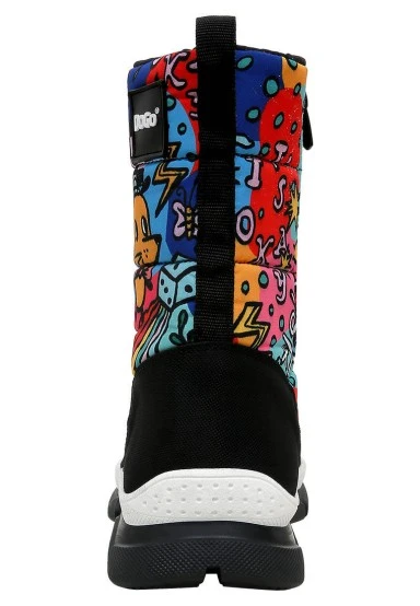 Femme Vegan Multicolore Bottes - It is Okay Motif - 