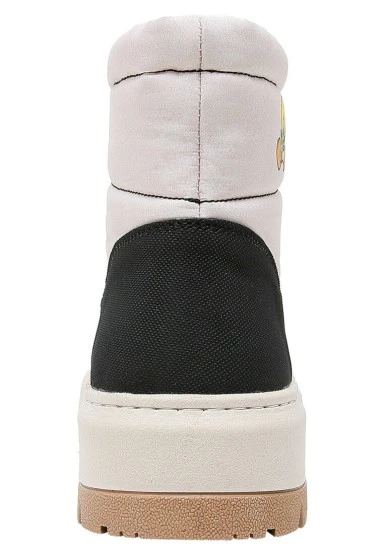 Femme Vegan Crème Bottes Longues - Looney Tunes Chasing Tunes Motif - 