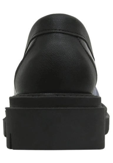 Femme Cuir Vegan Multicolore Mocassins - Window Motif - 