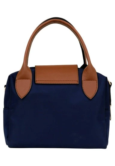 Femme Vegan Bleu Foncé Medium Sac à Main - Sloth Gardener Motif - 