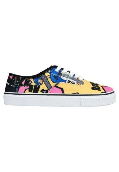 Femme Vegan Multicolore Baskets - Rock On Motif - 