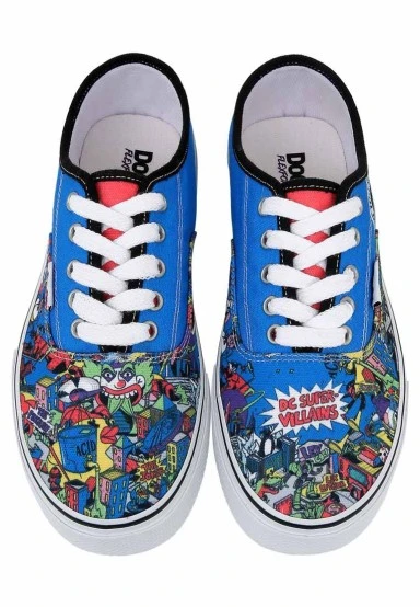 Femme Vegan Multicolore Baskets - Warner Bros DC Villains Motif - 