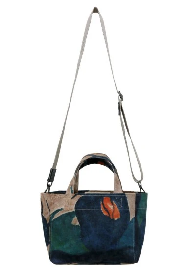 Femme Vegan Multicolore Medium Tote Bag - Petals Motif - 