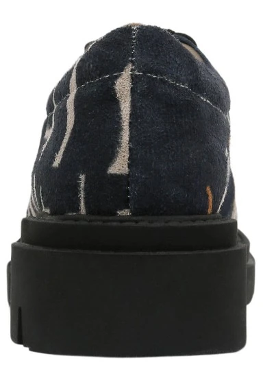 Femme Vegan Noir Mocassins - Supper Motif - 