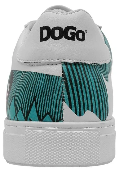 Homme Cuir Vegan Blanc Baskets - Kunsthalle Motif - 